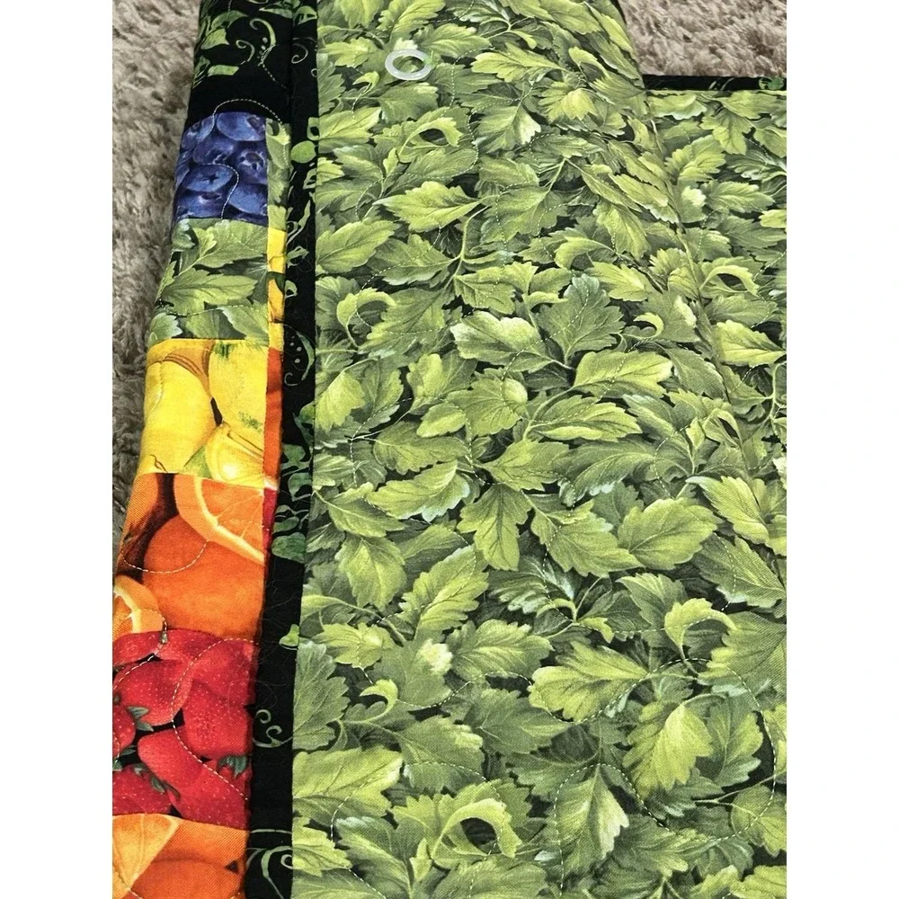 Handmade Quilted Patchwork Wall Hanging Fruit Themed‎ Lemons Oranges 35